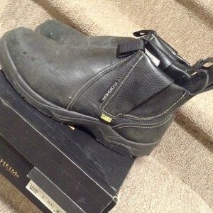 Steel toe mid boots